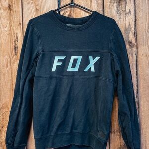 Fox Men's Black Crewneck Sweater